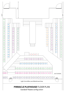 Pinnacle Playhouse Floor Plan - Standard Theatre configuration